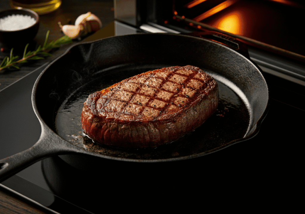 Perfect Steak in a Cast Iron Skillet and Oven