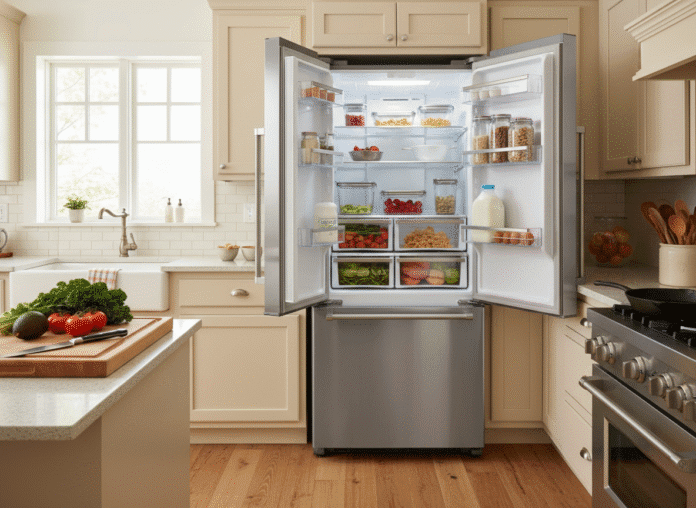 counter-depth French door refrigerator