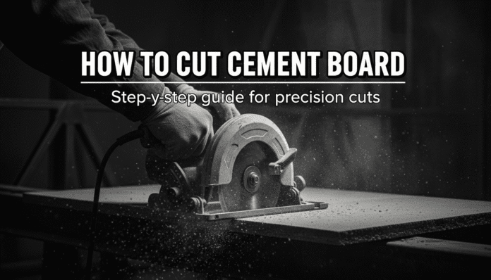 How to Cut Cement Board