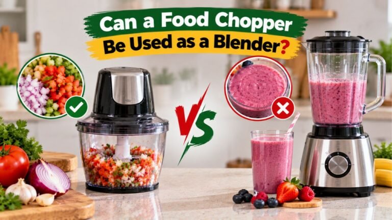 Can a Food Chopper Be Used as a Blender? Uses, Limits, Tips