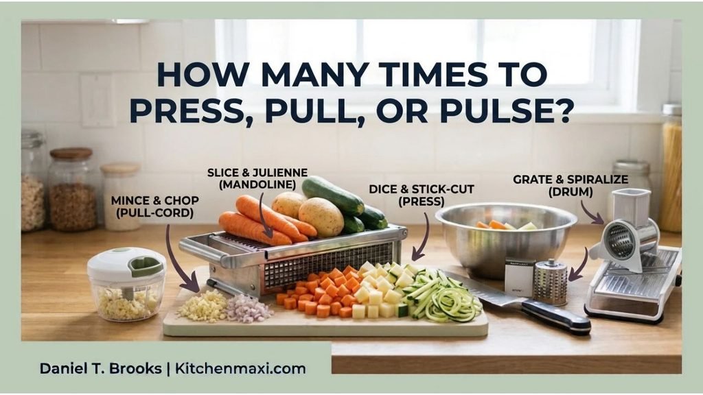 How Many Times Should You Press, Pull, or Pulse a Vegetable Chopper?