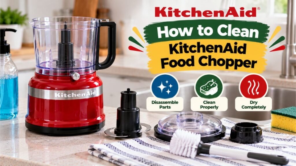 How to Clean KitchenAid Food Chopper: Blade, Bowl, Lid & Base