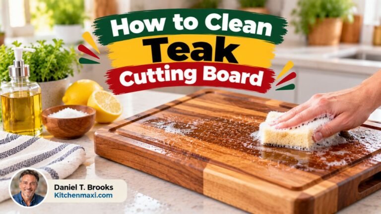 How to Clean Teak Cutting Board: Daily Care, Stains, and Odors