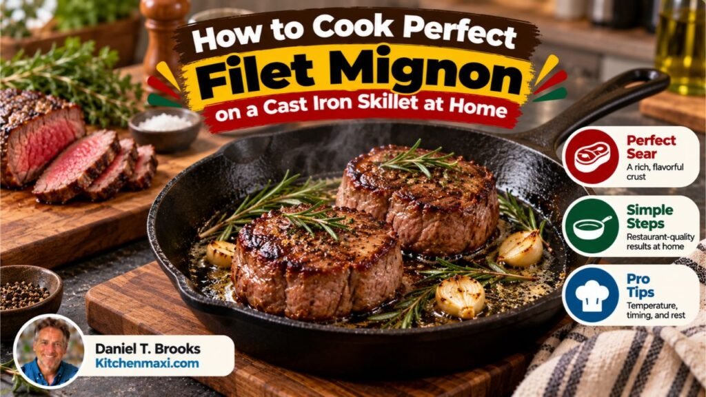How to Cook Perfect Filet Mignon on a Cast Iron Skillet at Home