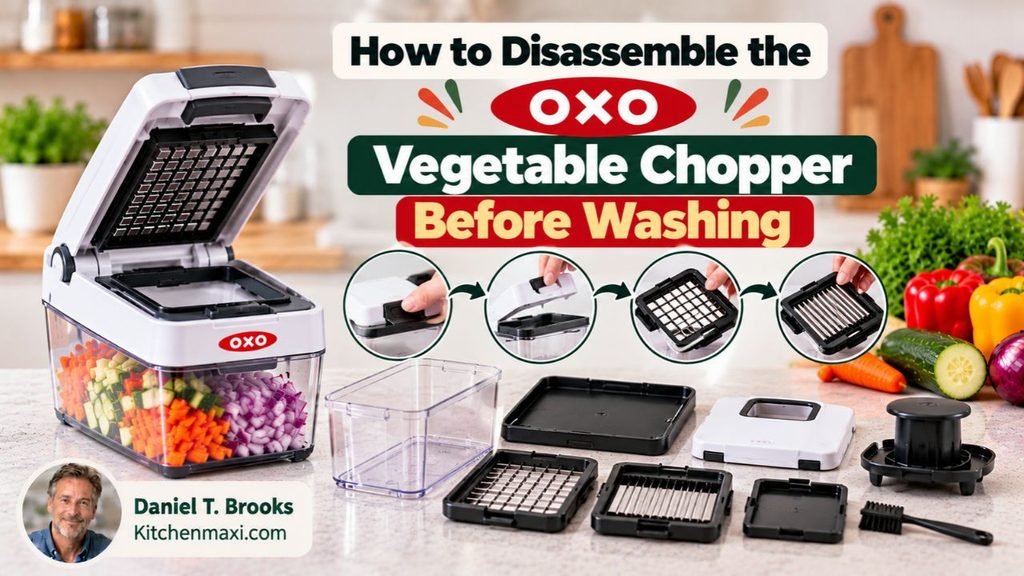 How to Disassemble the OXO Vegetable Chopper Before Washing