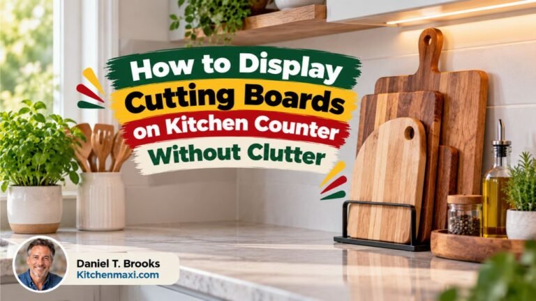How to Display Cutting Boards on Kitchen Counter Without Clutter