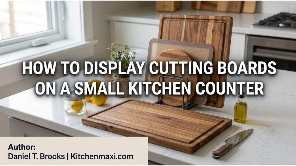 How to Display Cutting Boards on a Small Kitchen Counter