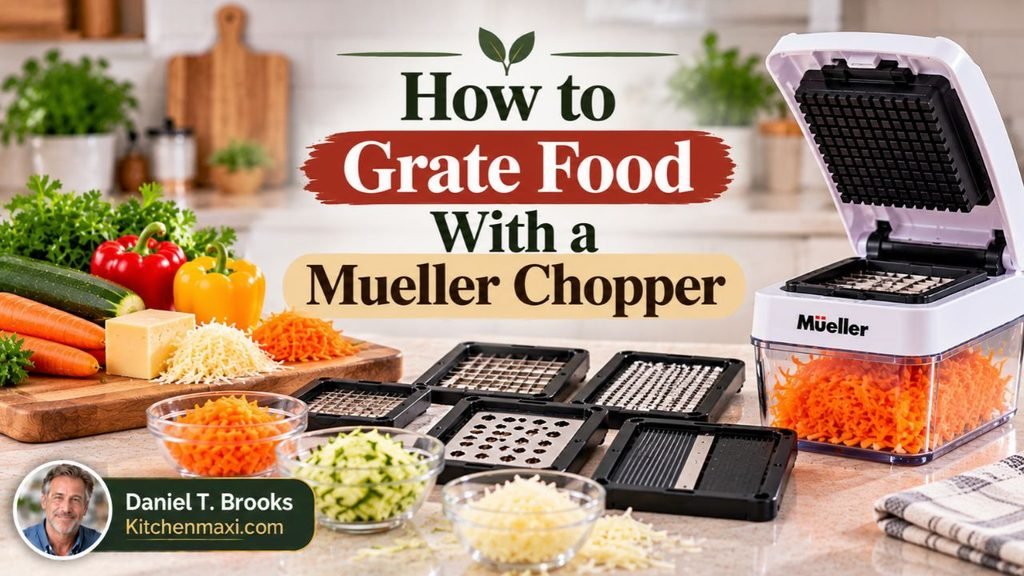 How to Grate Food With a Mueller Chopper