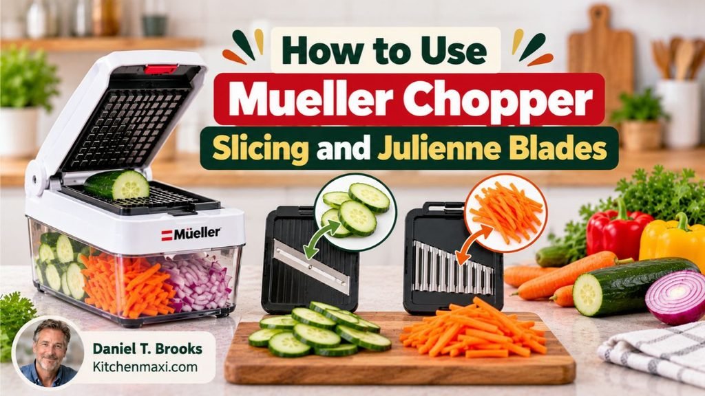 How to Use Mueller Chopper Slicing and Julienne Blades