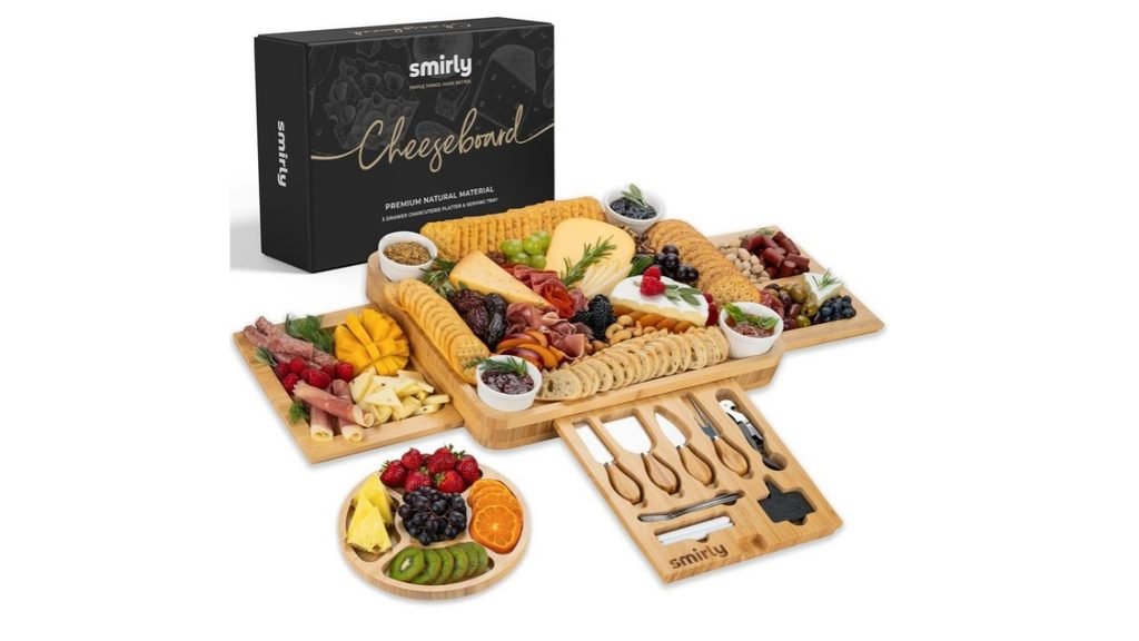 SMIRLY Original Bamboo Charcuterie Set: Best Starter Set